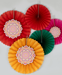 Diwali Paper Fan Decorations