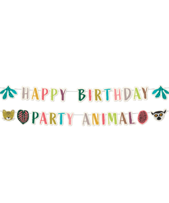 Zoo Animal Themed Happy Birthday & Party Animal Banners