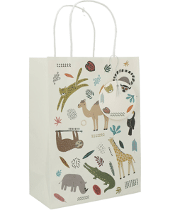 Zoo Animal Themed Paper Party Bags