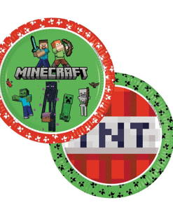 Minecraft Party Paper Plates