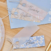 Pretty Flower Place Cards with Vellum Paper