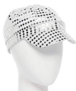 Silver Sequin Disco Hat