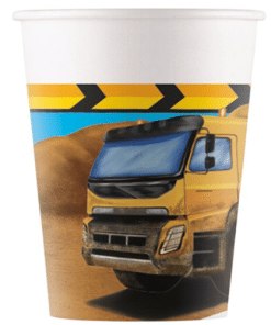 Construction Themed Paper Cups