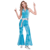 Disco Diva Turquoise Blue Adult Costume