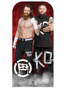 Owens and Zayn WWE Stand In Cardboard Cutout