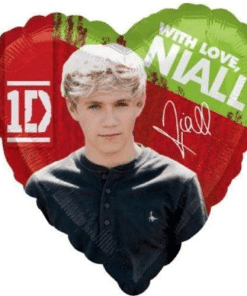 Niall One Direction Heart Shaped Foil Balloon