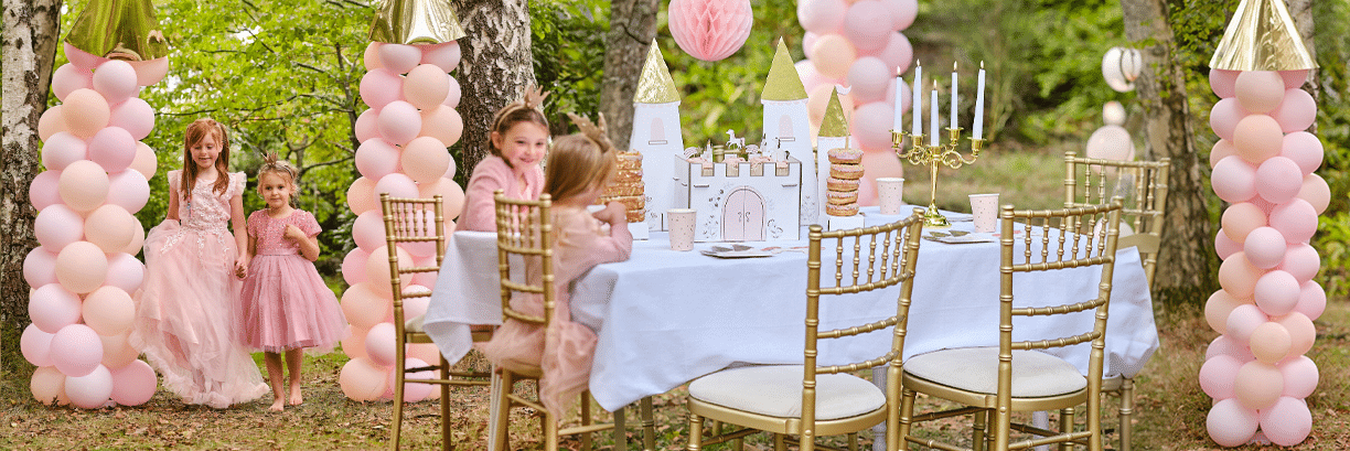 Princess Castle Themed Party Decorations, Banners & Balloons