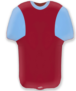 Claret & Blue Football Shirt Balloon