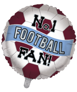 Claret & Blue Football Foil Balloon