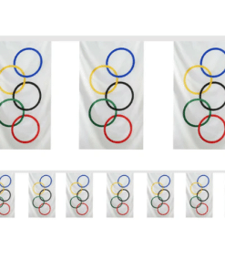 Olympic Rings Fabric Flag Bunting