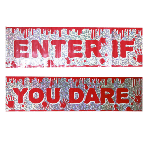 Enter If You Dare Foil Banner