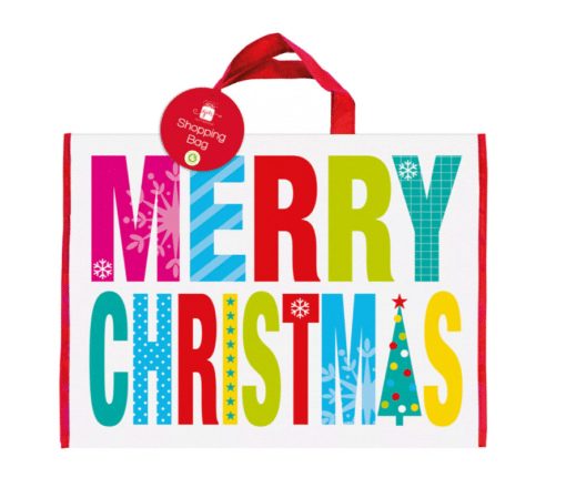 Large Merry Christmas Tote Bag