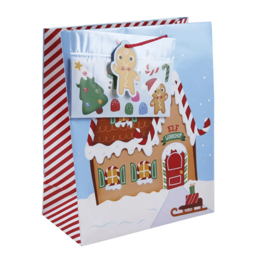 Gingerbread Themed Gift bags For Christmas