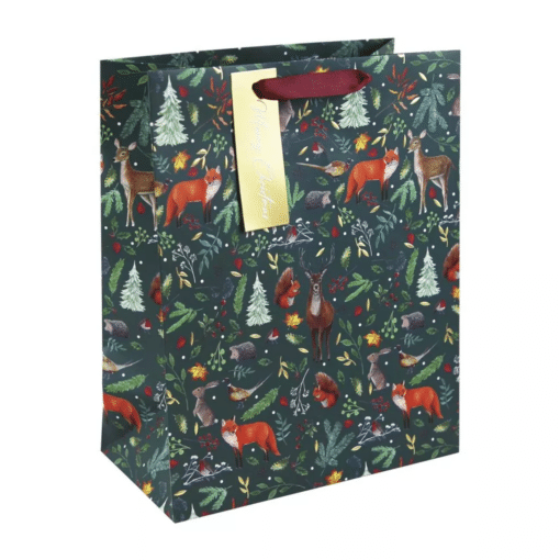 Woodland Themed Gift Bags For Christmas