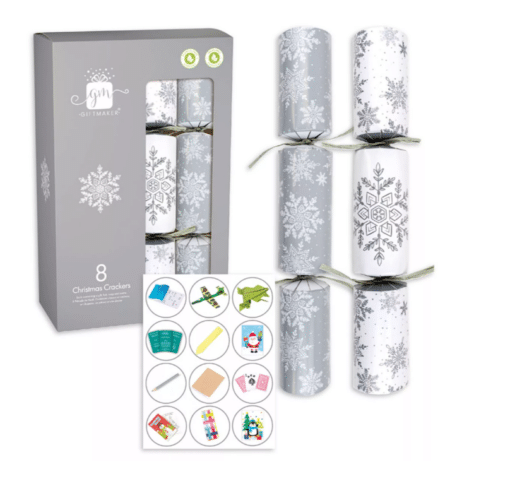 Silver Snowflake Christmas Crackers