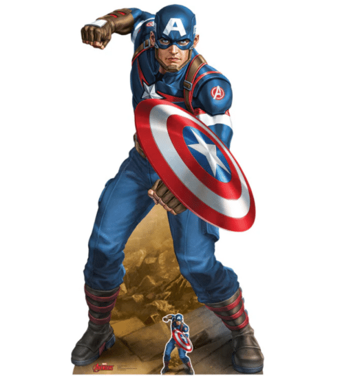 Captain America Lifesize Cardboard Prop Decoration