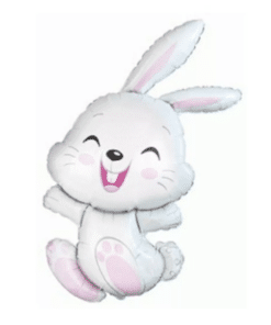 Happy Pink Bunny Balloon